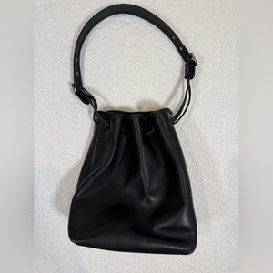 Genuine Coach Vintage USA Legacy Drawstring Leather Hobo Bag 9166 Black Leather